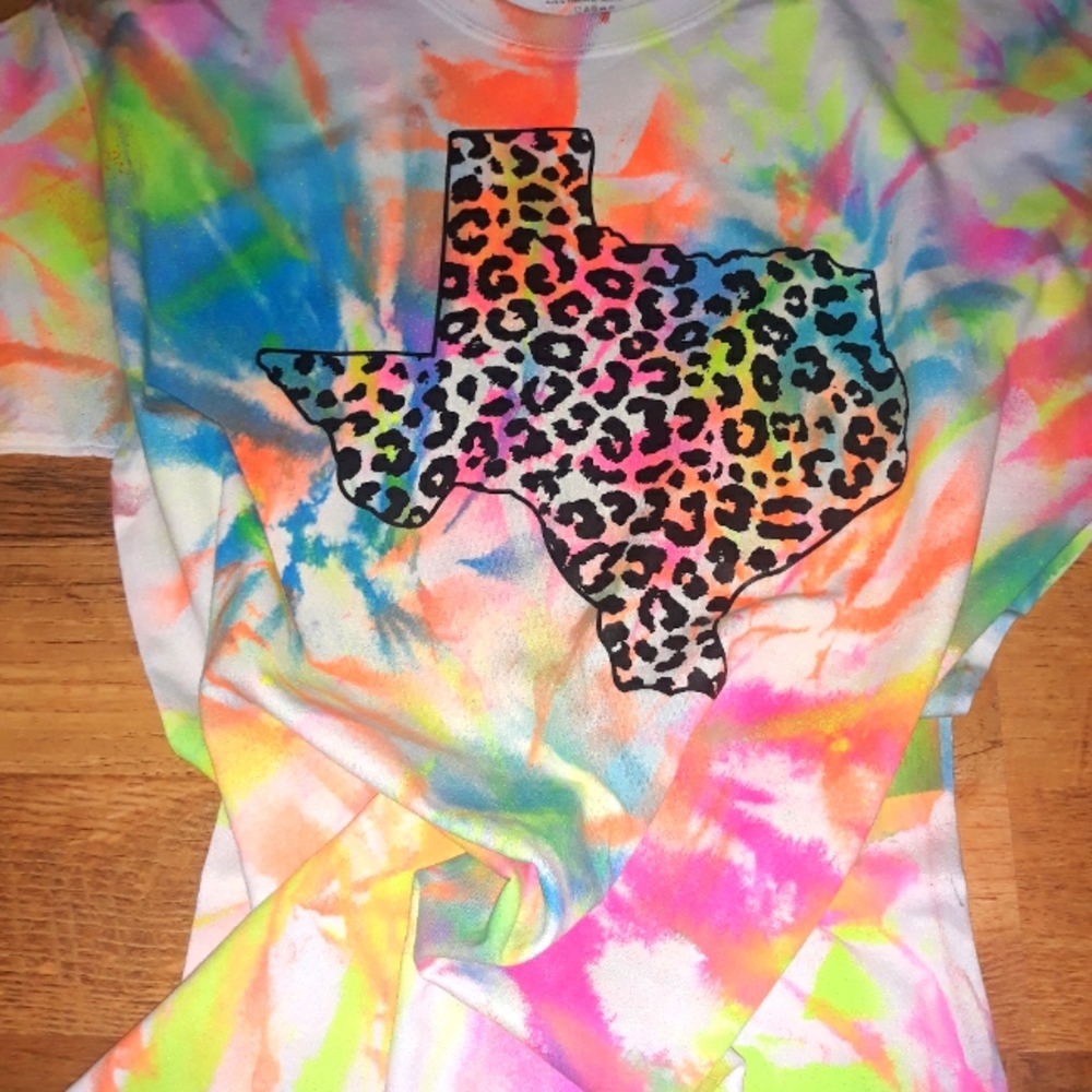 Tie dye  Texas tee